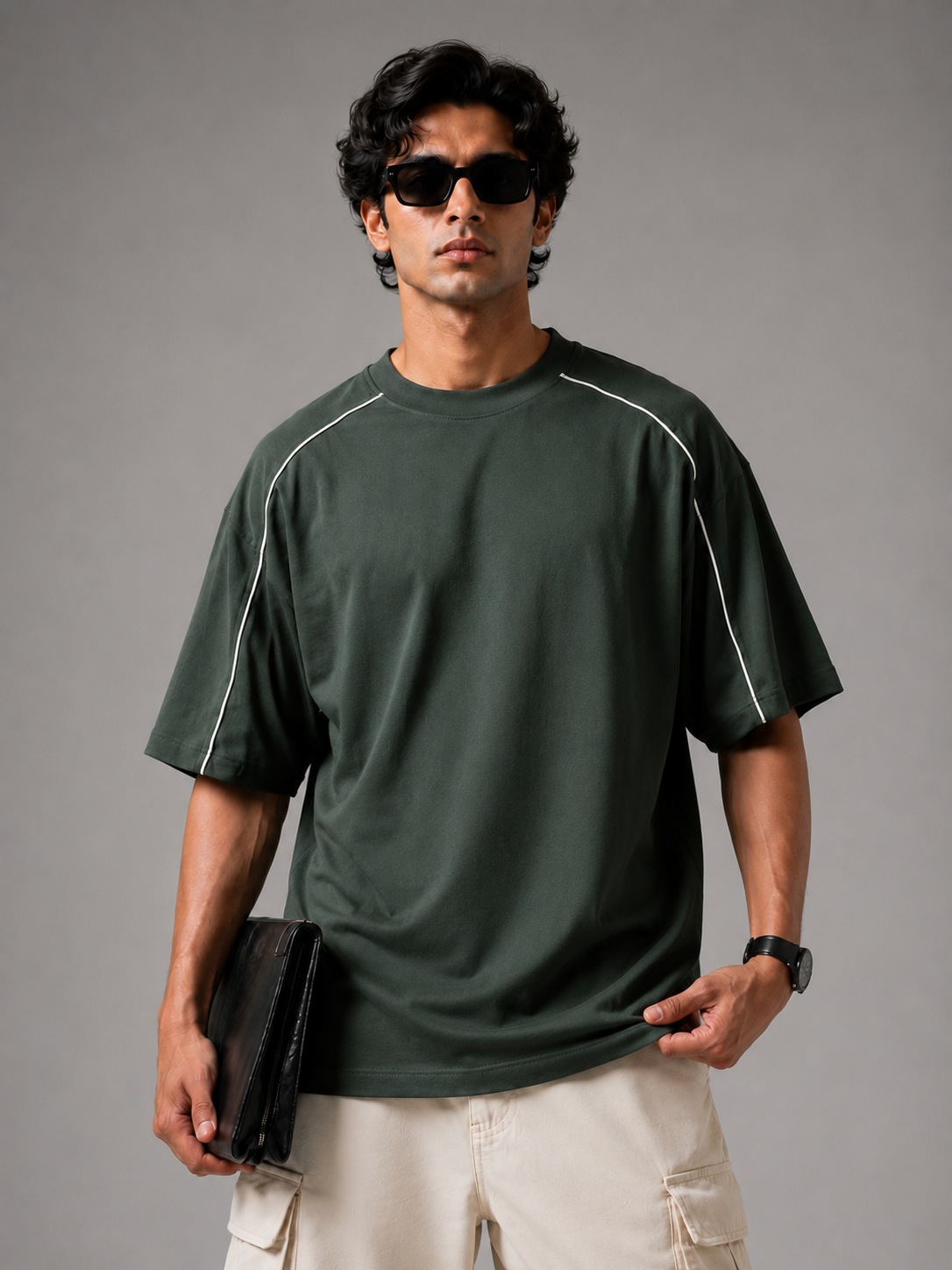 Pack Of Two Sporty Piping Tshirts