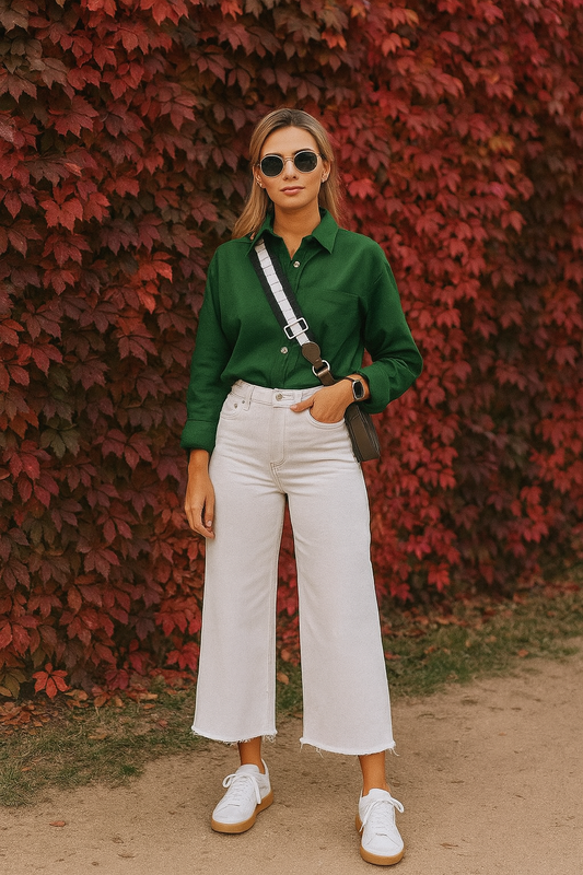 Wide Leg Jeans White