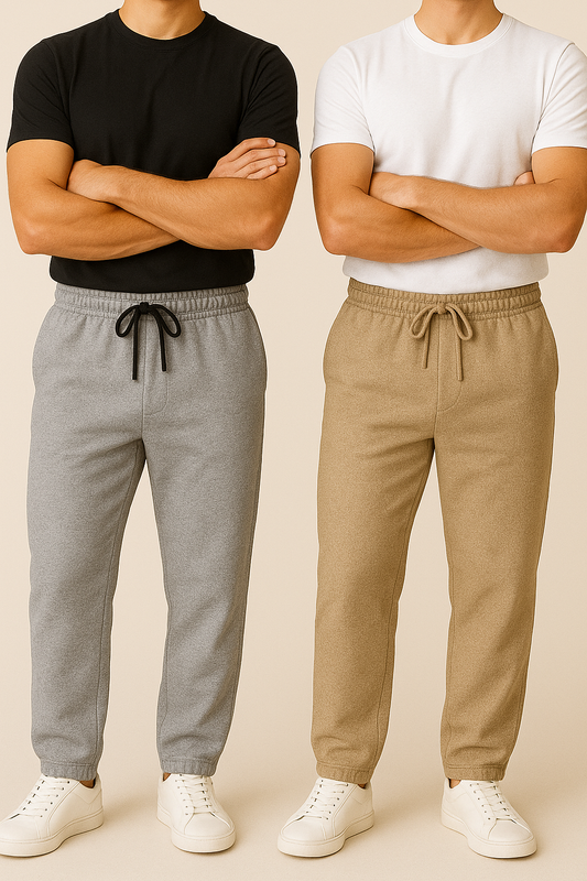 Pack of two Sweatpants (Beige-Grey)