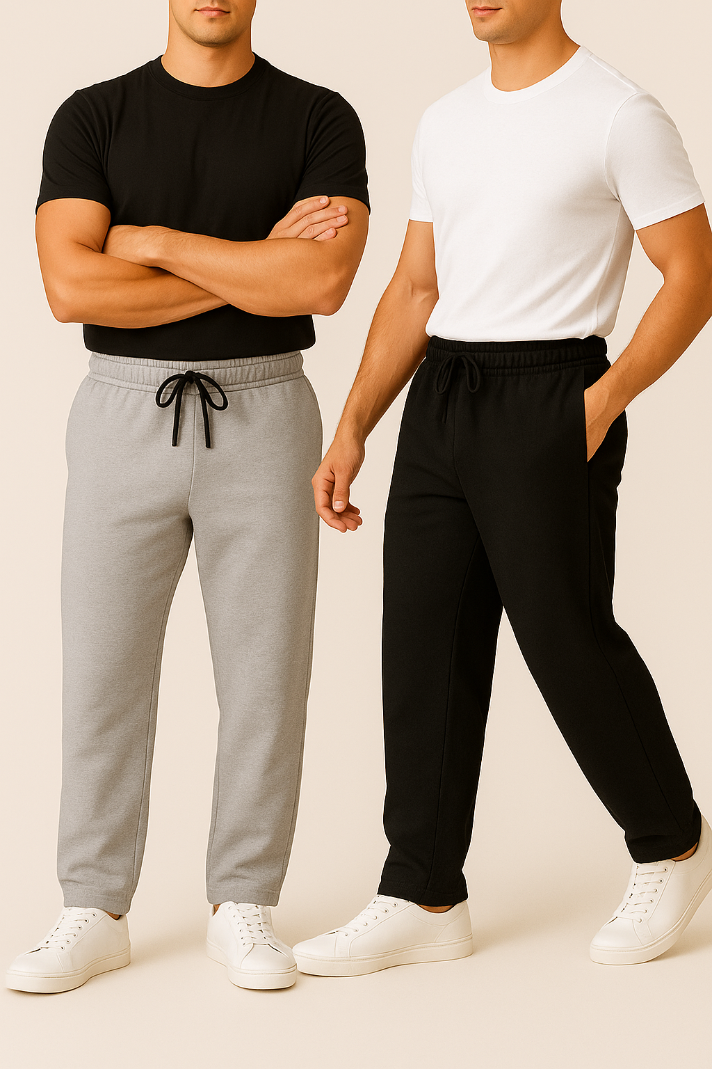 Pack of two Sweatpants (Black-Grey)