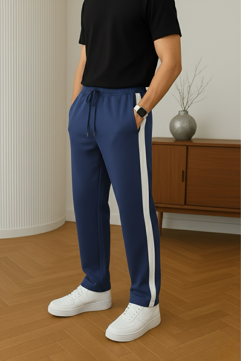 Navy Panel Sweatpant